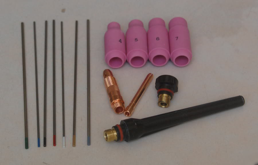 Tig torch accessories for wp-17/18/26 free ship 60PIECE