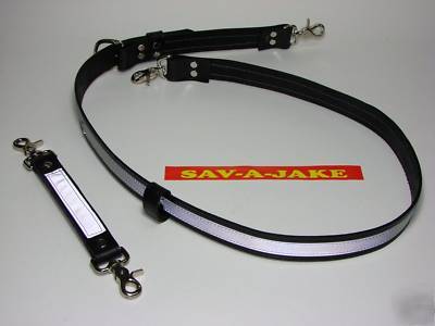 Firefighter xl leather radio anti sway strap sav-a-jake