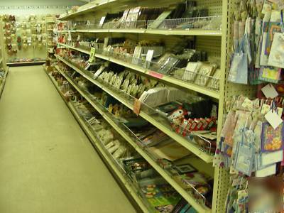 Gondola shelving shelves store display metal fixtures 