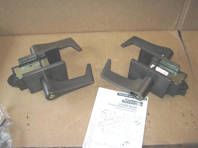 2 corbin russwin UT5251 ese 613 rh/lh entry door lock