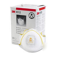 3M 8511 respirator mask with cool flow exhalation valve