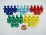 50 pcs large colored refrigerator magnets - push pins