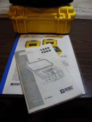 Aemc 1060 megger, insulation resistance, megohmmeter