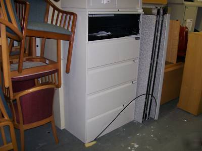 Five (5) drawer lateral filing cabinets 36