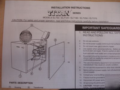 Lithonia titan series elt 125 emergency light - 