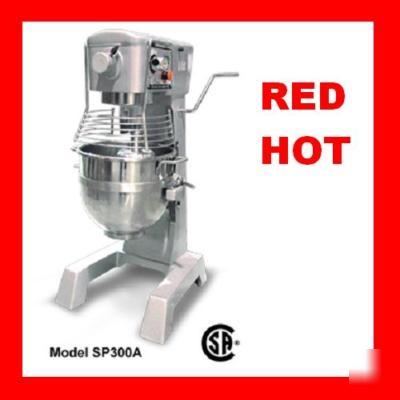 New fma 30 qt commerical 2 hp dough mixer gear driven