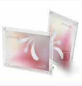 New superior image clear sign holder beveled edge