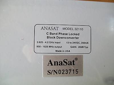 Anasat c-band vsat phase locked block downconverter