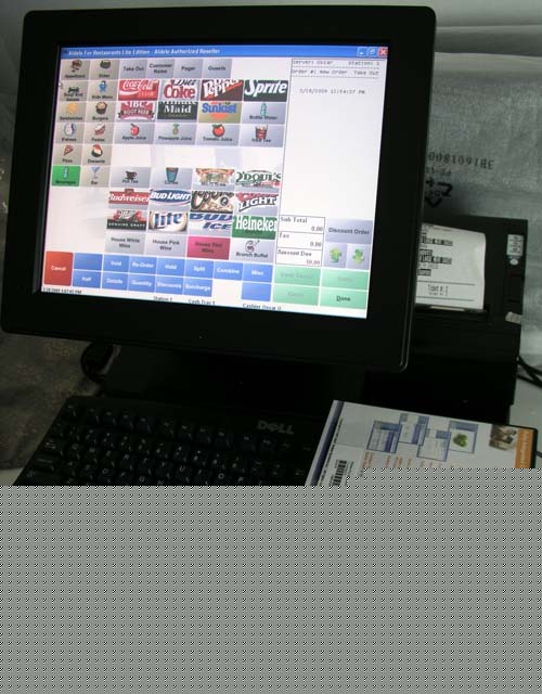 New mexican restaurant delivery computer pos system lcd