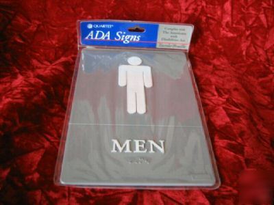 New quartet ada signs men grey/white 6â€ x 9â€