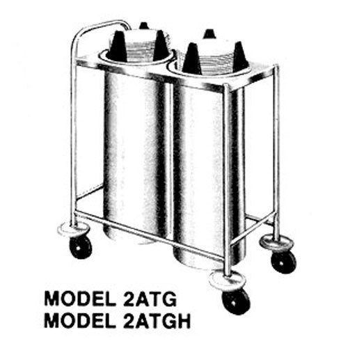 Piper 2ATG6 mobile open frame plate dispenser, two self