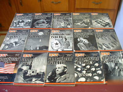 Qst ham radio amateur's electronics magazine lot #5