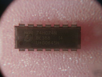 Qty 10 * 74HC74 74HC74N dual d-type flip-flop dil 14