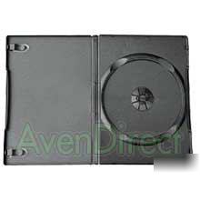 100 single 14MM regular black cd dvd case standard