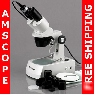 20X-40X-80X stereo microscope w/ digital camera