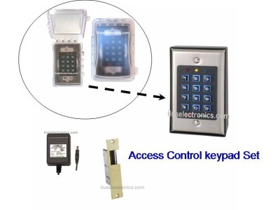 Access control keypad set weather protected