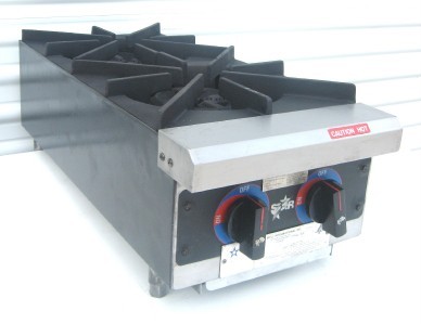 Commercial hot plate gas two-burner 12