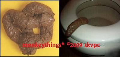 Fake dog & human poop turd prank novelty training poo