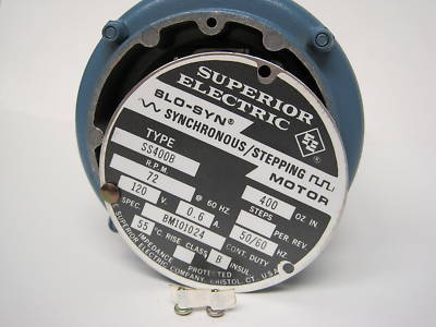 New danaher superior electric synchronous motor 120VDC