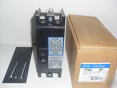 New * * eaton cutler hammer circuit breaker 175 amp 2P