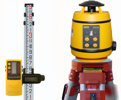 New northwest NRL200 self-level rotary laser & detector 