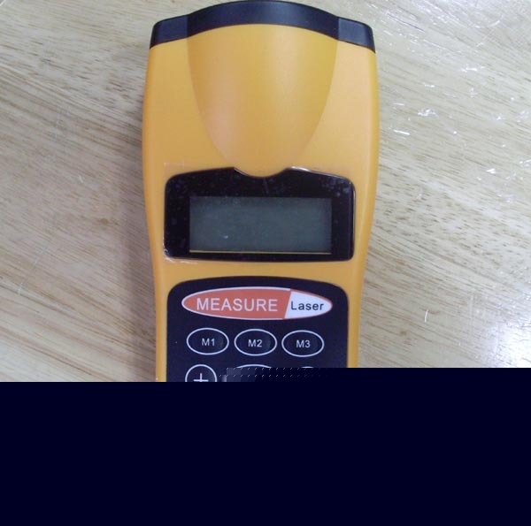 New ultrasonic laser point distance measure meter led