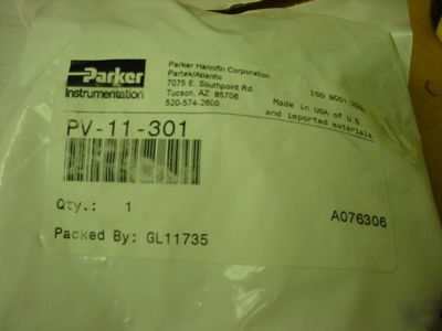 Parker the pv-11-301 adjustable bypass valve ** ** 