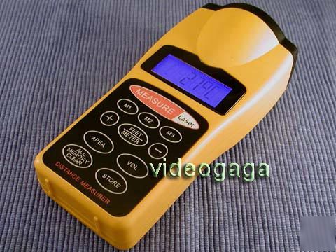 Ultrasonic laser distance meter measurer up to 18M/60FT