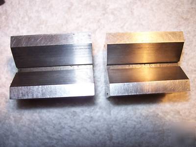 (2) l. s. starrett no. 278 matching v blocks and clamps