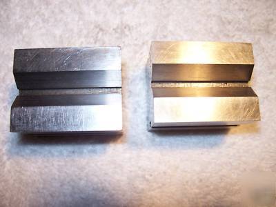 (2) l. s. starrett no. 278 matching v blocks and clamps