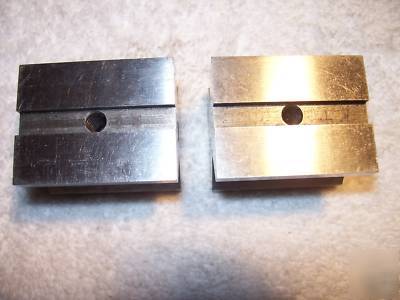 (2) l. s. starrett no. 278 matching v blocks and clamps