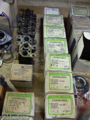 36PC lot ge CR2940U pushbuttons lights & contact blocks
