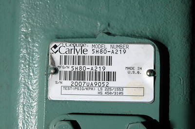 Carlyle carrier 5H80 ac cool compressor 5H80-A219 reman