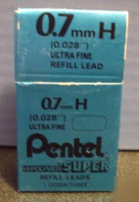 Case of pentel refill 0.7 mm h pencil lead 1DOZEN tubes