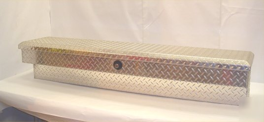 Delta aluminum diamond plate truck bed tool box 58