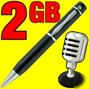Digital voice recorder pen - 128HR recording MP3 player