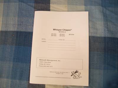 Drum chipper manual
