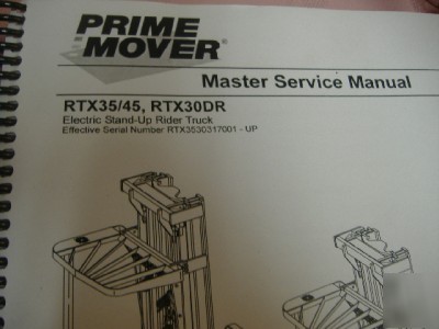 Elec. pallet rider fork lift repairmanual prime mover