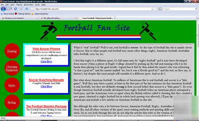 High profit football (soccer) website - make loads 