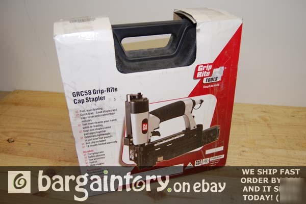 New grip rite GRC58 plastic cap stapler for house wrap