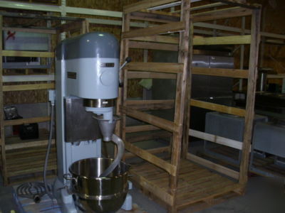 New hobart 80 quart dough mixer paddle, hook, bowl