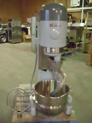 New hobart 80 quart dough mixer paddle, hook, bowl