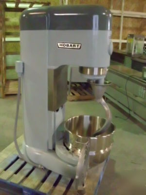 New hobart 80 quart dough mixer paddle, hook, bowl