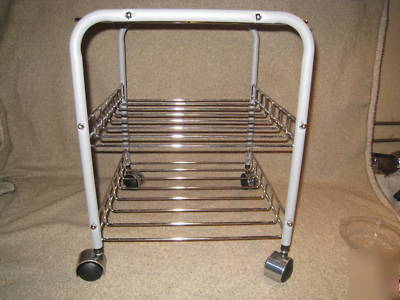 Office computer printer cart shelf portable shelving