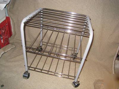 Office computer printer cart shelf portable shelving