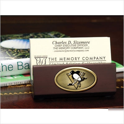 Pittsburgh penguins business card holder