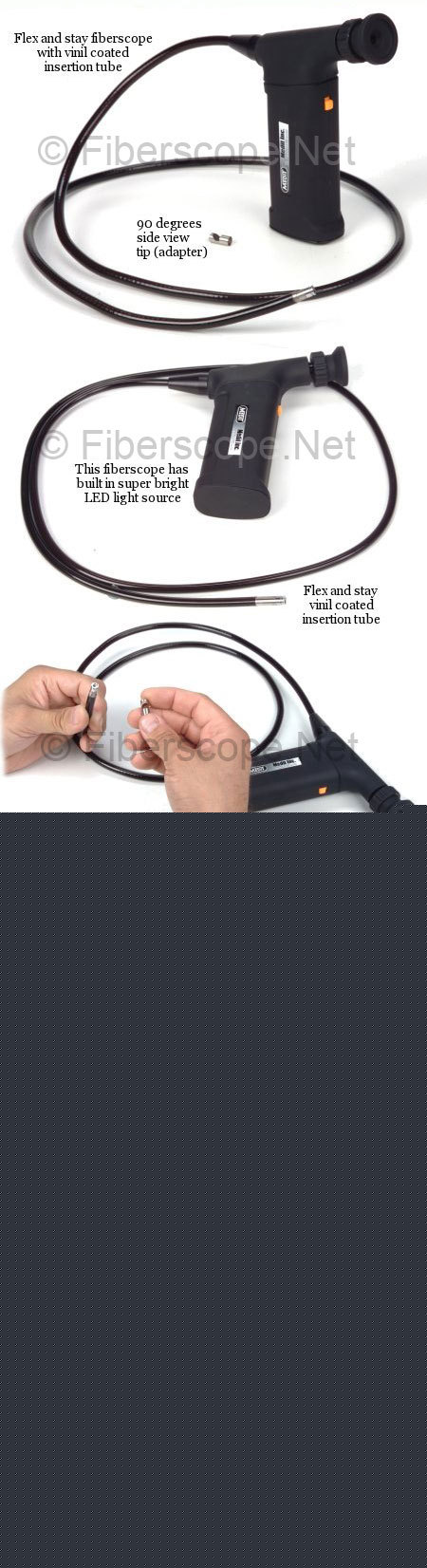 Portable flexible borescope, fiberscope 7MM(0.31 inch)