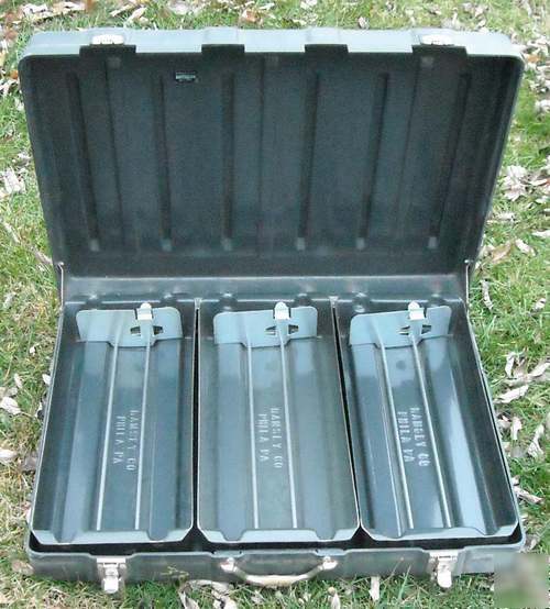 Ramsey big 3-tray hard plastic proof transit case, used