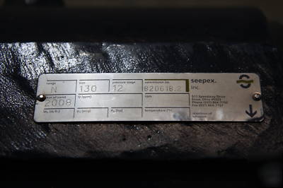 Seepex progressive cavity pump, n 130 , 2008 never used
