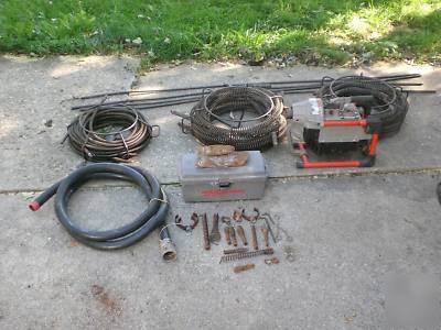 Rigid SP60 sectional sewer machine with cables
